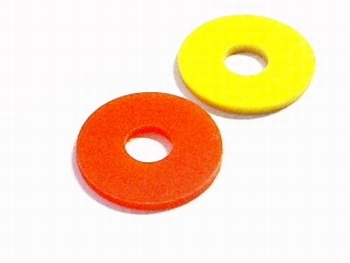 Kunststof tussenring 3.5mm gat 12mm buitendiameter Kunststof tussenring 3.5mm gat 12mm buitendiameter