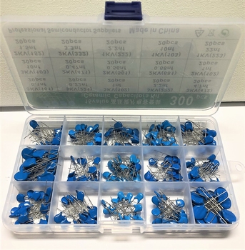 Ceramic high voltage capacitors 300 pieces in assortment box