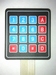 Zelfklevend membraam keyboard 4 X 4 = 16 toetsen